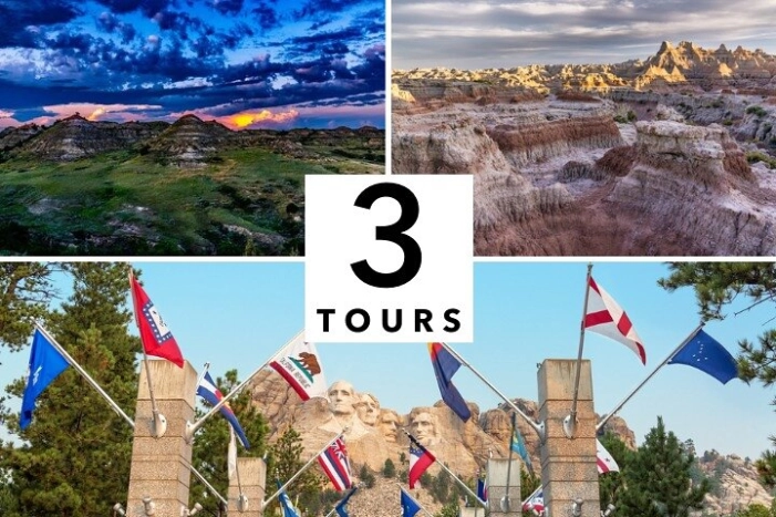 Mount Rushmore Theodore Roosevelt and Badlands Self-Guided Tour