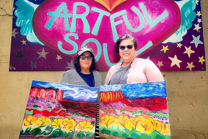 Magic on Canvas Painting Class at Artful Soul Santa Fe 