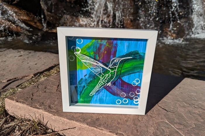 Play with Paint Wildlife Shadow Box Art Class in Estes Park