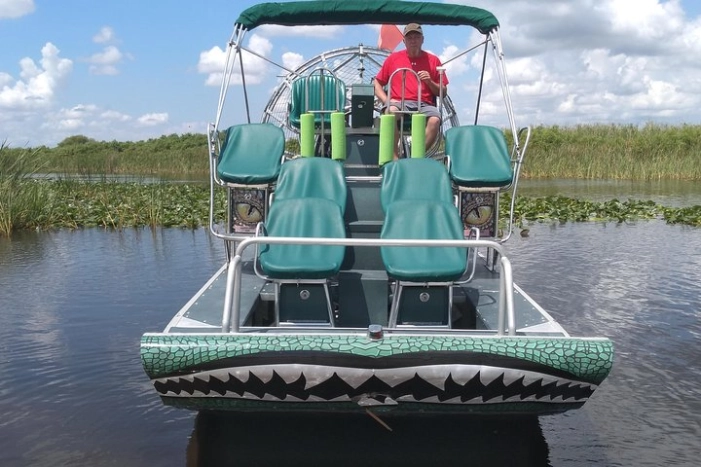 Air Boat Tour of Palm Beach in The Swamp Monster