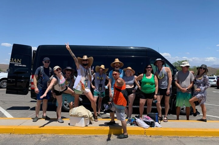 Private Arizona Salt River Tubing Shuttle 