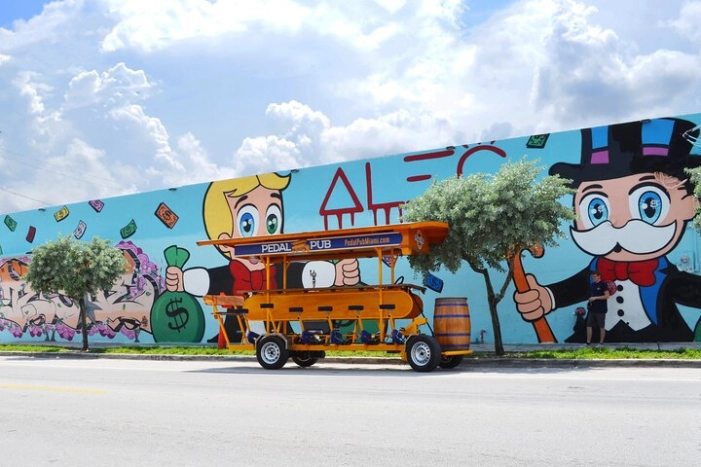 Pedal Pub Miami Wynwood Graffiti Bar Tour Individual Seats