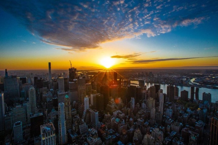 See the sunrise at the Empire State Building in NYC
