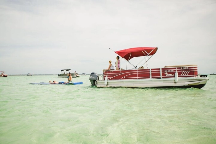24ft (12 Passenger) Pontoon Boat Rental in Destin/Crab Island 