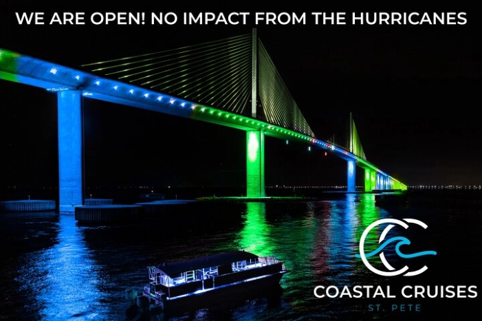Island Sunset and Skyway Light Show - 3hr Boat Cruise in St. Pete