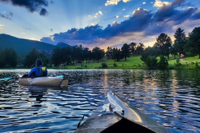 Sunset Kayak Tour in Rocky Mountain National Park
