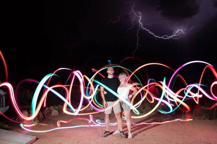 2-Hour Private Light Painting Experience on the Sand Dunes