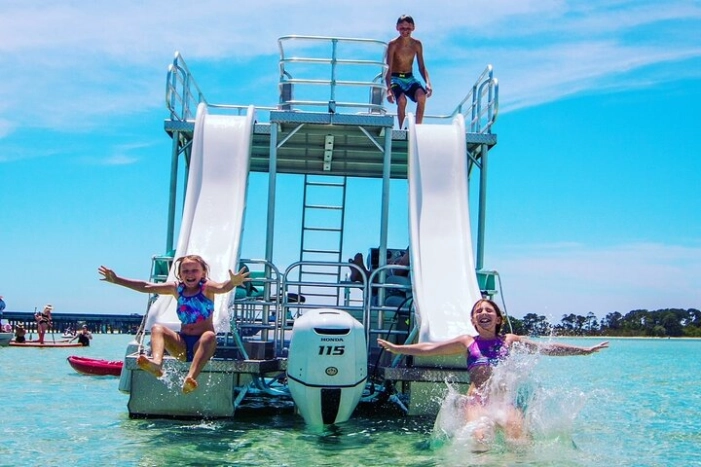 Full Day Double Decker Pontoon Boat Rental- Fort Walton Beach