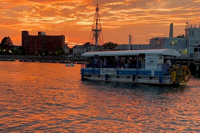 Cycleboat Boston 90 min BYOB Amazing Harbor Private Charters 