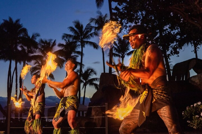 Wailele Luau Including Fire and Knife Performance Plus Dinner
