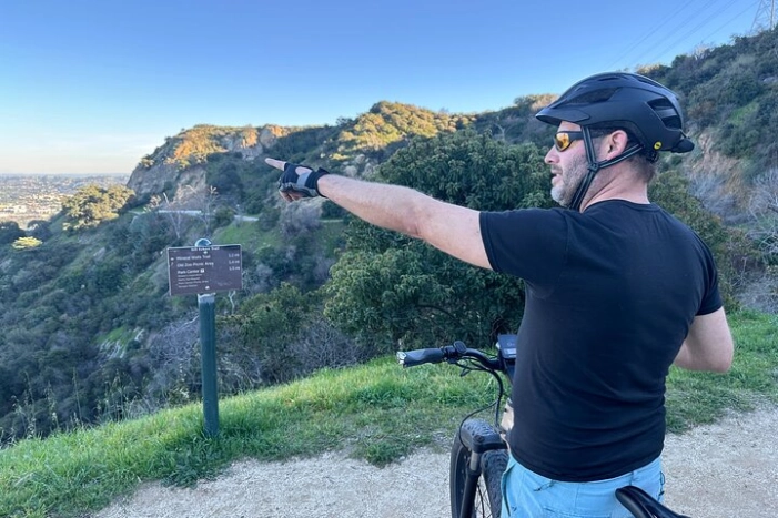 Wild backside of Griffith Park and LA River by luxury e-bike
