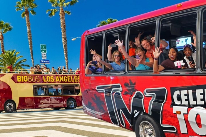 LA: TMZ Celebrity Tour & Big Bus Hop-on Hop-off Tour