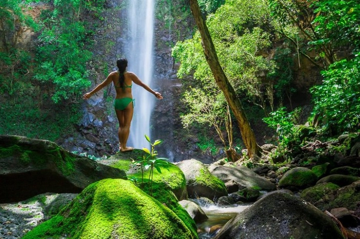 Wailua River Kayak and Sacred Falls Hike With Lunch