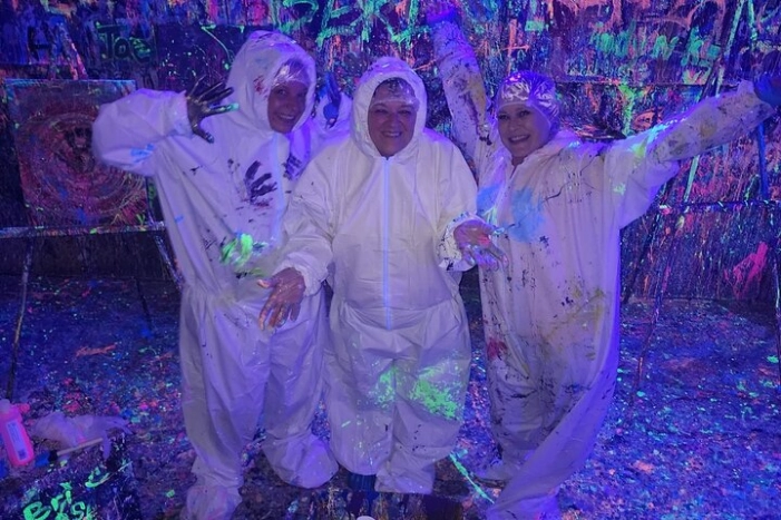 Glow In The Dark Painting With Friends